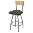 thumbnail image 1 of XL 830 Voltaire 36" Swivel Counter Stool with Anodized Nickel Finish, Natural Back, and Canter Earth Seat, 1 of 3