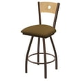 thumbnail image 1 of XL 830 Voltaire 36" Swivel Counter Stool with Bronze Finish, Natural Back, and Canter Saddle Seat, 1 of 3