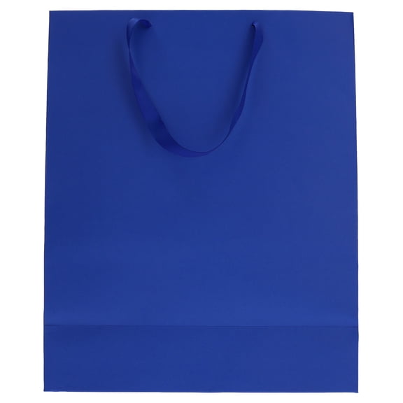 Extra Large Blue Paper Gift Bag, 12" x 5" x 15", by Way To Celebrate