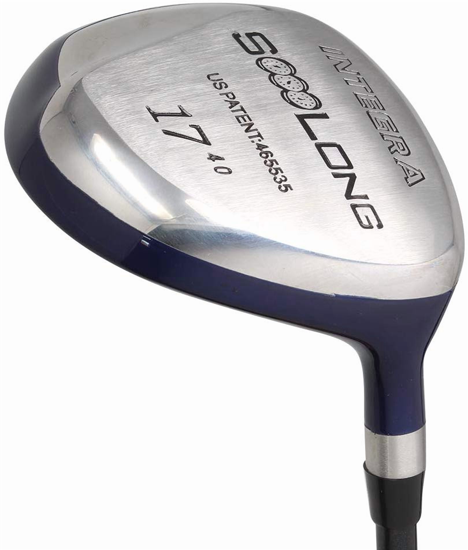 XL Big & Tall Senior Men's (+2" Longer Than Standard Length) Integra SoooLong 17 Wood Golf Club, Right Handed Senior Flex with Men's Senior Size Black Pro Velvet Grips