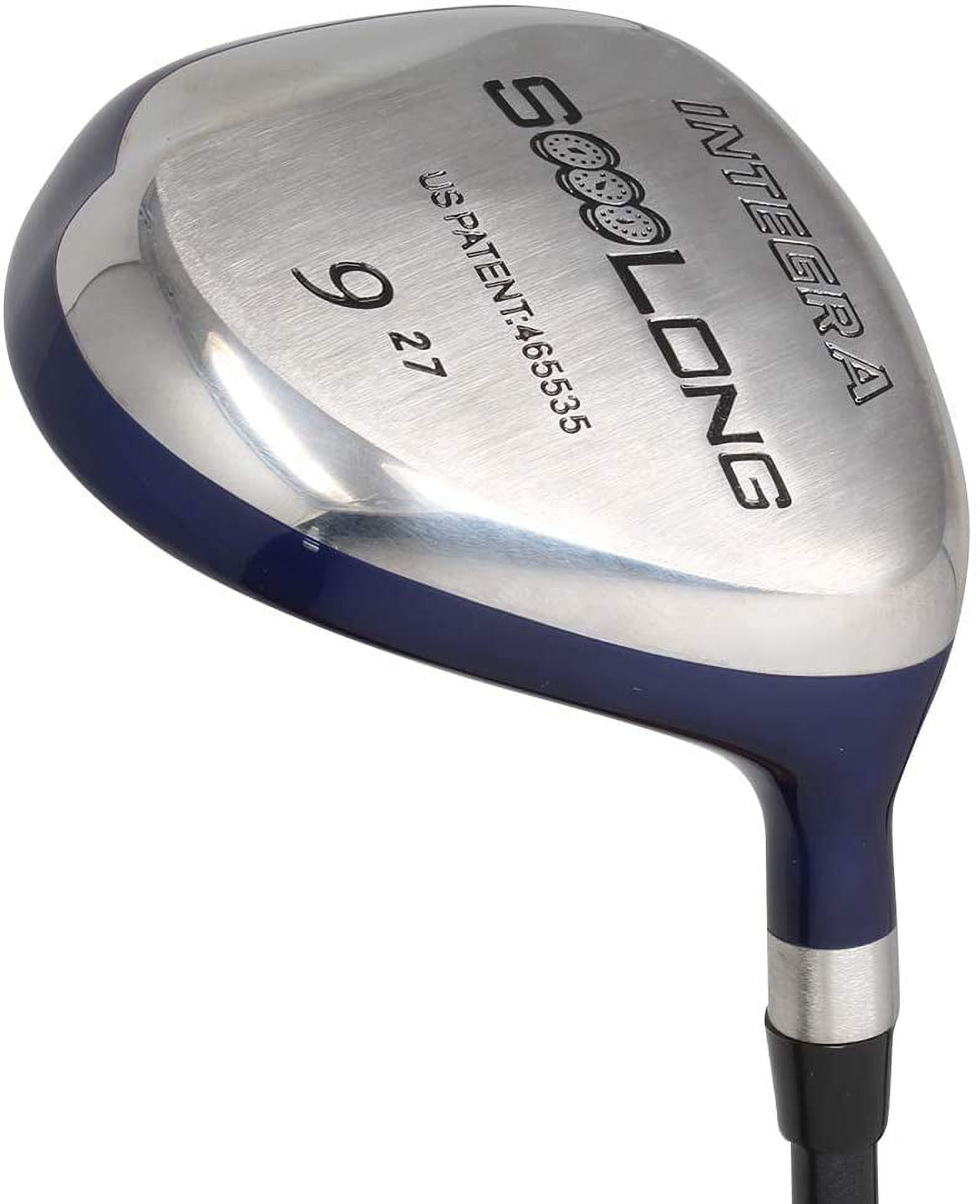 XL Big & Tall Senior Men's (+2" Longer Than Standard Length) Integra SoooLong 9 Wood Golf Club, Right Handed Senior Flex with Men's Senior Size Black Pro Velvet Grips