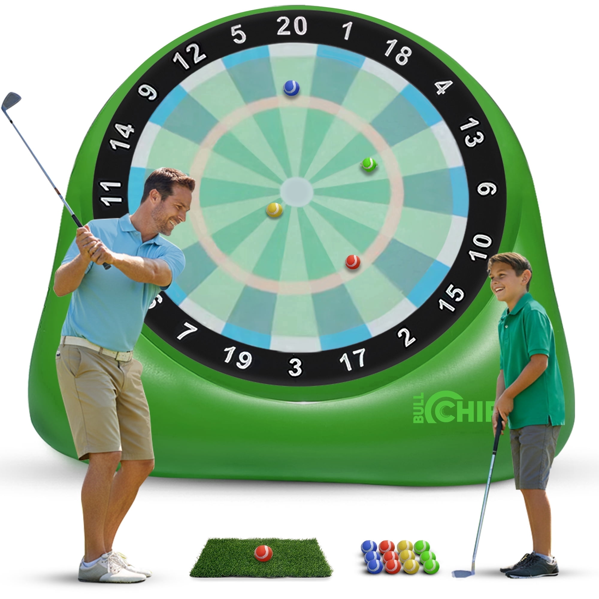 XL Bull Chipper™ | Giant Golf Darts w/ 10+ Golf Games and Air Pump