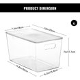 XL Clear Stackable Storage Bins with Lids and Handles, 4 Pack - Walmart.com