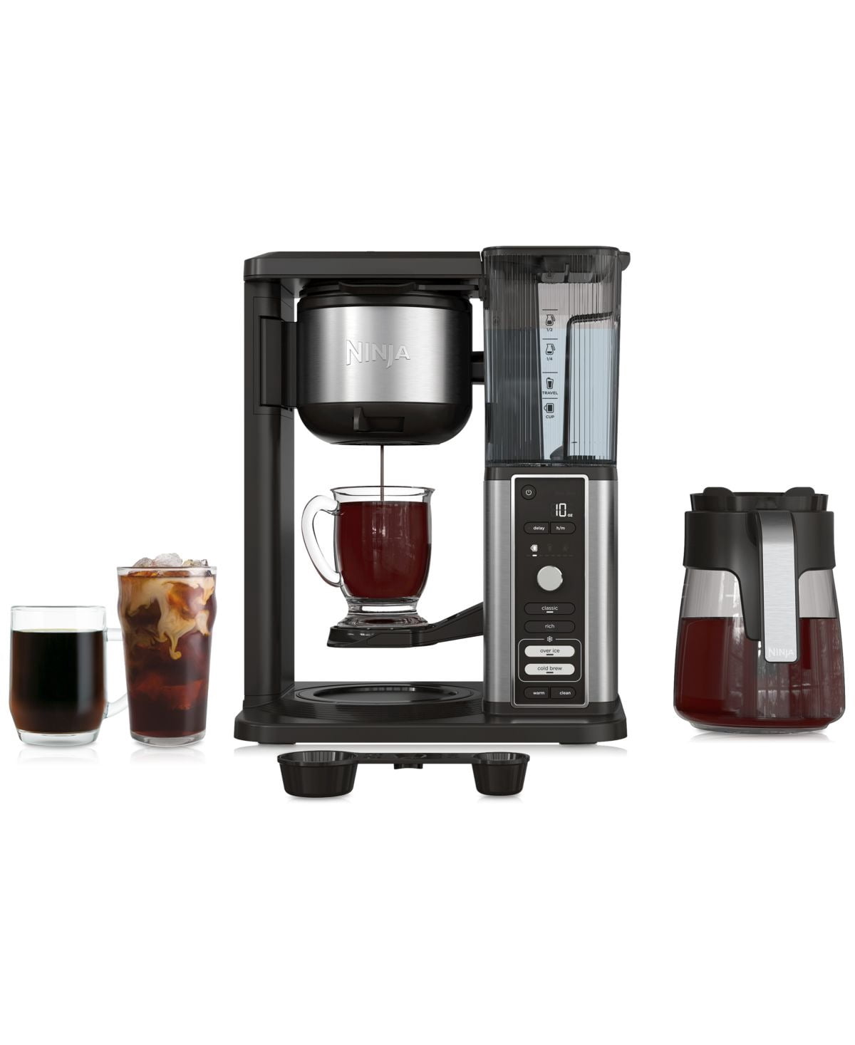 XL Coffee Maker with Rapid Cold Brew, Hot & Iced Coffee Options, Customizable Brew Strength and Cup Size