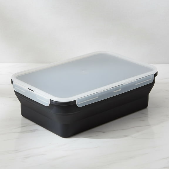XL Collapsible Marinating Container, Large-Capacity Grill Accessory For Bbqs And Parties, Marinade And Brining Prep, Collapsible Silicone Food Storage Containers Set With Lid