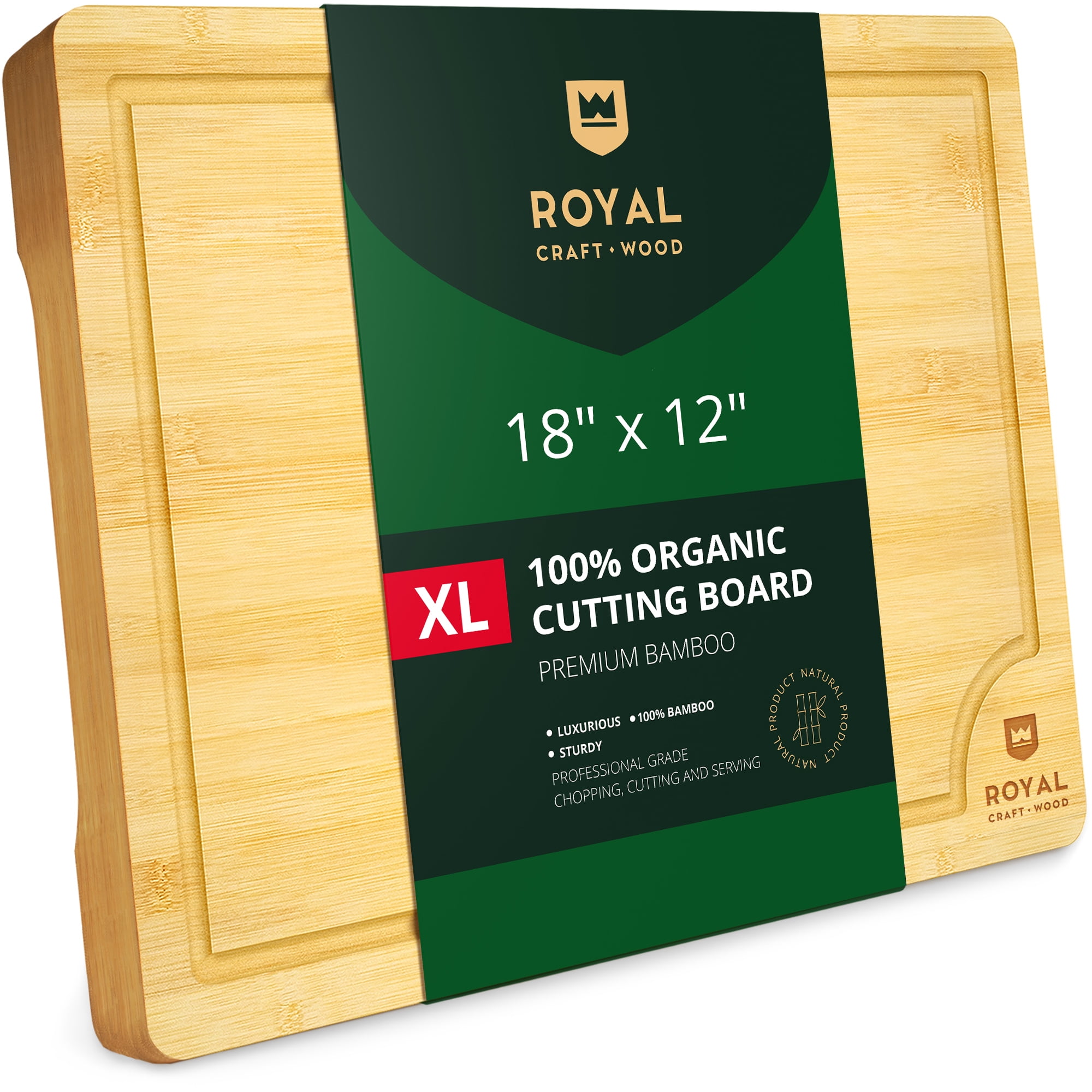 Royal Craft Wood Cutting Board Organizer - Cutting Board Stand And
