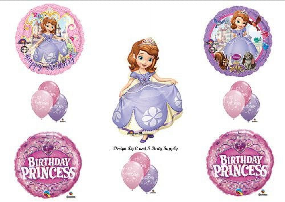 XL Disney's SOFIA THE FIRST Happy Birthday PARTY Balloons Decorations Supplies by Anagram