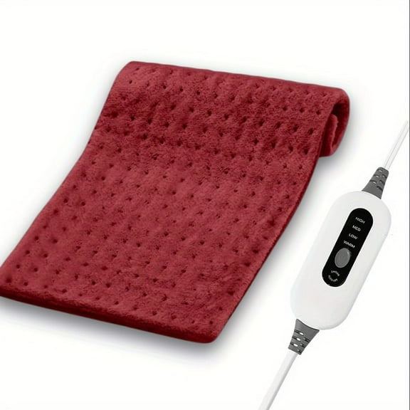 Pagobetter Heating Blanket For Back - 4 Heat Levels Up To 150°F & 2-Hour Auto-Off, 12x24 Inch, Soft Flannel, Machine Washable, Heat Blanket For Neck & Shoulder, Knee, Leg