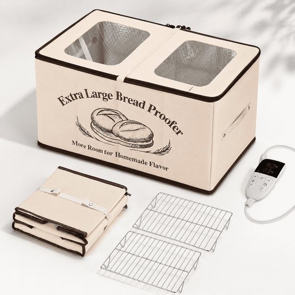 XL Foldable Bread Proofing Box, 23.6" Long Sourdough Dough Warmer
