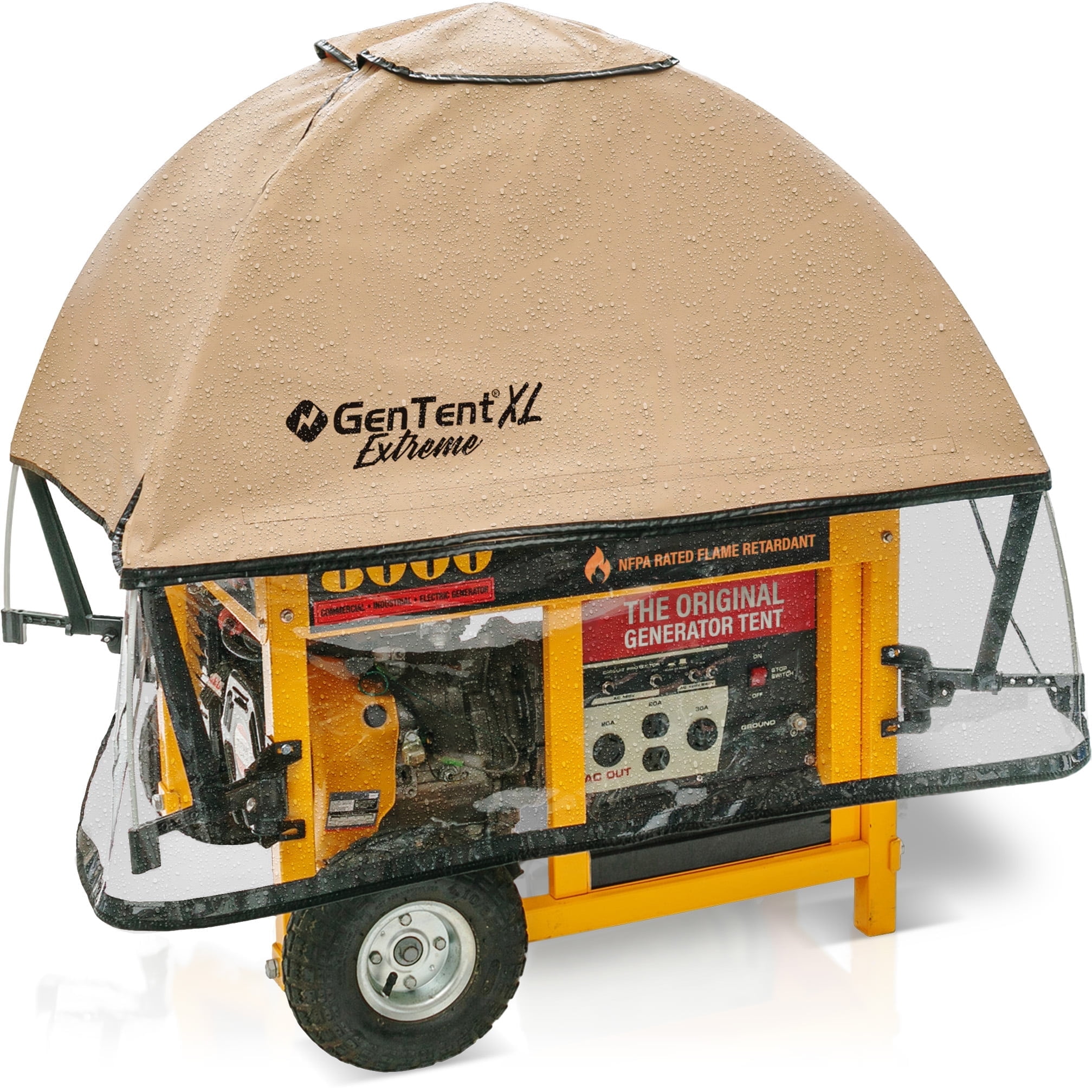 XL Tan Extreme Weatherproof Generator Running Cover