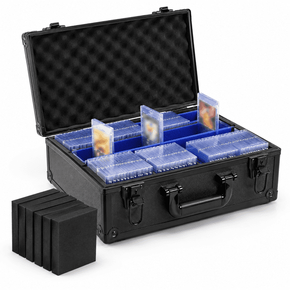 XL Hard Shell Trading Card Storage Case Holds 600+ 3" x 4" Toploaders