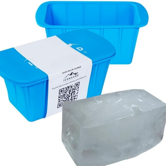 XL Ice Bath Silicone Ice Molds - 8LB Giant Ice Cube Molds - 2-pack (15.4lb Capacity)