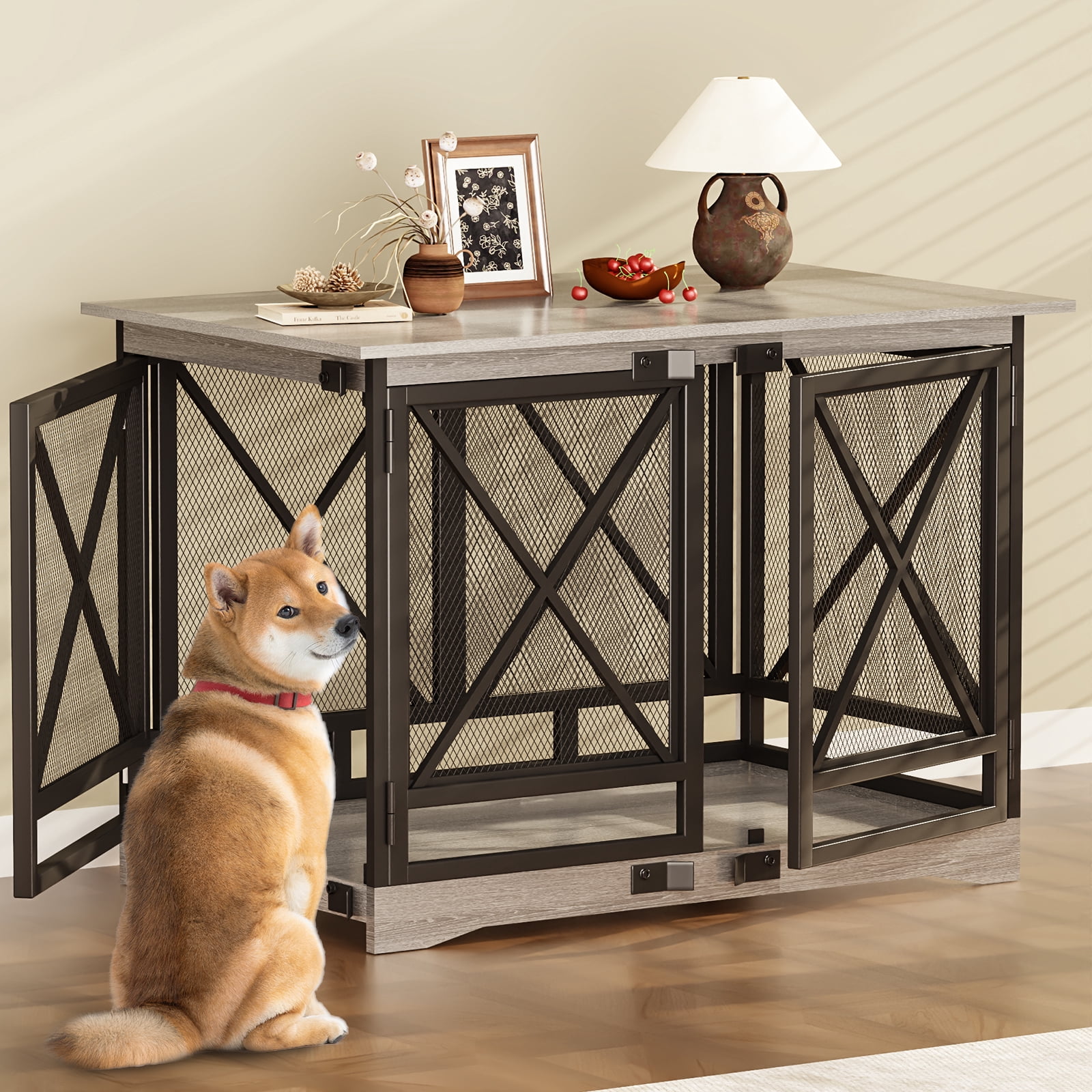 XL Large Dog Crate Furniture, 48
