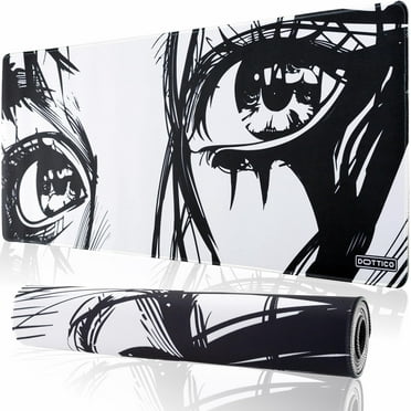 XL Large Gaming Mouse Pad for Desk - Desk Mat for Keyboard and Mouse - PC Mouse Pad - Non-Slip Water Resist Rubber Base, Stitched Edges - 31.5x11.8 in - 80x30 cm (Anime, X-Large)