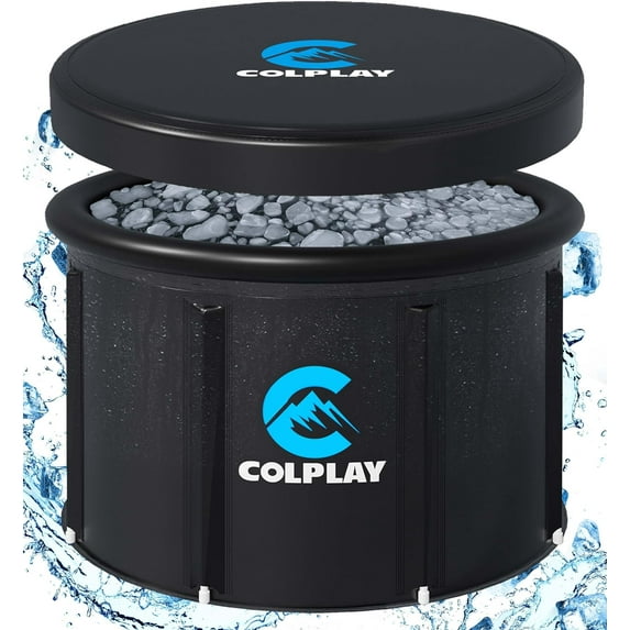 XL Large Portable Ice Bath Tub for Athletes - 35.5" x 29.5", 116 Gal Cold Plunge Tub for Outdoor Cold Water Therapy Recovery