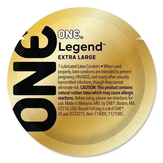 (XL) Legend Extra Large Lubricated Latex Bulk Condoms - 48 Condoms
