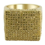 HIPHOPBLING XL Mega Icey CZ Lemonade Iced Out Ring