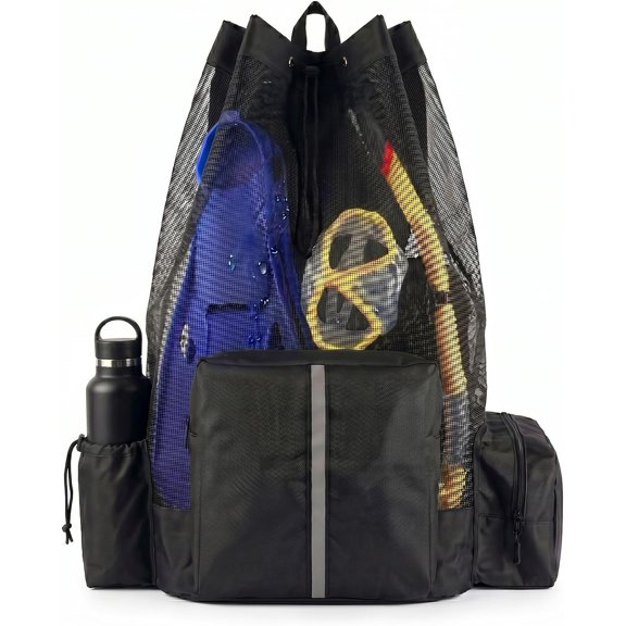XL Mesh Scuba Diving Backpack, 110L Snorkeling Bag for Dive Gear