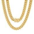 thumbnail image 1 of XL Miami Cuban Link Luxe Lock Necklace, 1 of 8