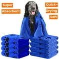 thumbnail image 1 of XL Microfiber Dog Bath Towel, 100×60CM Super Absorbent Quick-Drying Pet Grooming Towel for Small, Medium & Large Dogs and Cats, Machine Washable, 1 of 7