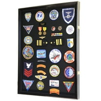 XL Military Medals, Pin, Patches, Badges, Ribbon, Insignia, Buttons, Flag Display Case Cabinet