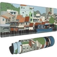 thumbnail image 1 of XL Mouse Pad Gaming, Large Mousepad Design with CAI River, Vietnam and Nha Trang, Extended Keyboard Mats for Desk, Stitched Big Long Computer Loptop Pads Gifts for Women, (Colorful, 31.5 * 11.8 in), 1 of 6