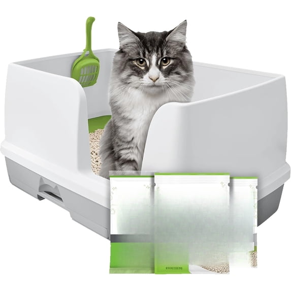 Photo inspiration: Non Clumping Bamboo Litter Odor Control Reference: Xl Non Clumping Cat Litter System All In One Multi