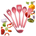 thumbnail image 1 of XL Premium Silicone Cooking Utensils Set (6 Pcs) 13" - Heat Resistant Kitchen Utensils 600°F - Non-Stick Silicone Utensil Set - Large Kitchen Utensils Set for Cooking & Serving, 1 of 6