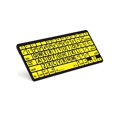 thumbnail image 1 of XL Print American English Bluetooth Mini Keyboard, Black on Yellow, 1 of 6