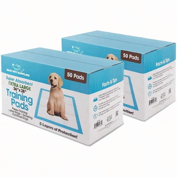 XL Puppy Pads 100 Count - er Absorbent Dog Training Pads Quick-Dry Odor Control Disposable Pee Pads Leak-Proof Wee Wee Pads for Indoor Dogs Blue XL 100 Pack