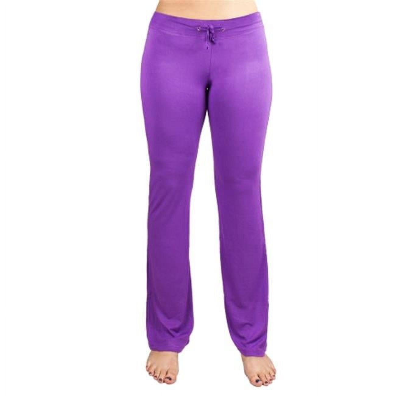 XL Purple Relaxed Fit Yoga Pants