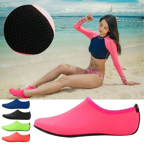 XL Quick-Dry Water Shoes for Beach, Surfing, Snorkeling & Diving - Non-Slip Aqua Socks with Excellent Grip, Breathable & Lightweight Swim Shoes (1 Pair)