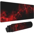 thumbnail image 1 of XL Red & Black Mouse Pad Large Gaming Desk Mat NonSlip 31.5x11.8 Inch Desk Pad Durable Computer Mouse Pad for Home Office Ideal for Gamers and Professionals, 1 of 6