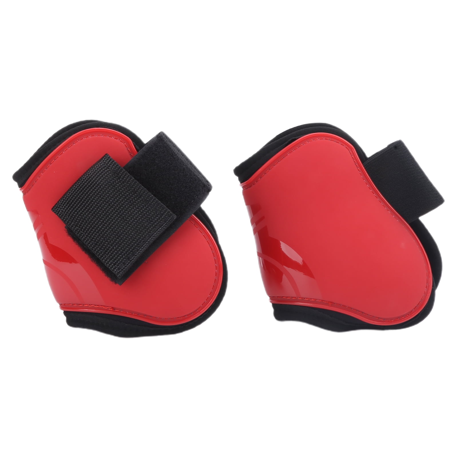 XL Red Horse Tendon Boots PU Shell Horse Riding Fetlock Protectors