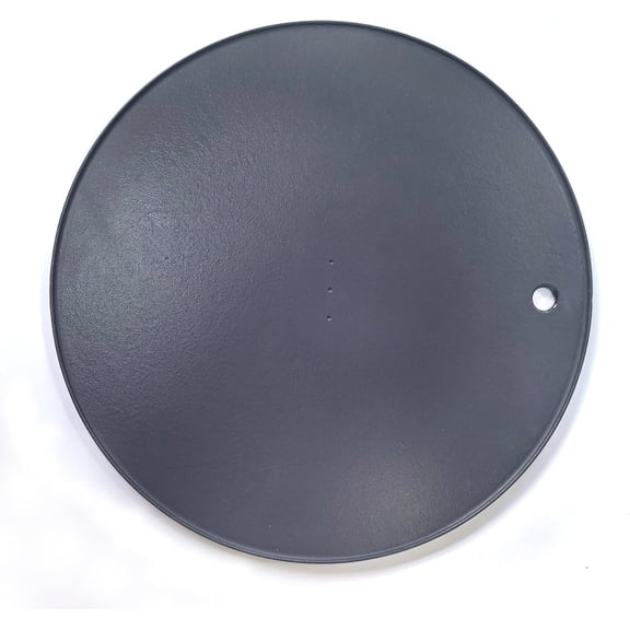 XL Round Pizza Steel 16.9" - Cast Creates Gorgeous Crusts, Enamelled Cast Iron Baking Stone For Oven, Round Griddle, Speed & Even Heating Baking Steel Griddle,