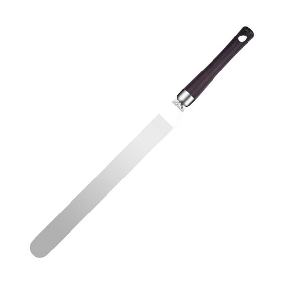 XL Stainless Steel Offset Spatula Cake Icing Spatula Baking Decorating Tool With Wooden Handle 17.5Inch