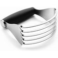 thumbnail image 1 of XL Stainless Steel Pastry Cutter Tool for Baking - Heavy Duty Dough Blender - Butter & Dough Cutter Tool with Sharp Blades - Pastry Blender for Easy Mixing - Dishwasher Safe - Black, 1 of 5