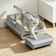 thumbnail image 1 of XL Stainless Steel Sifting Cat Litter Box with High Sides and Odor Control, 1 of 9