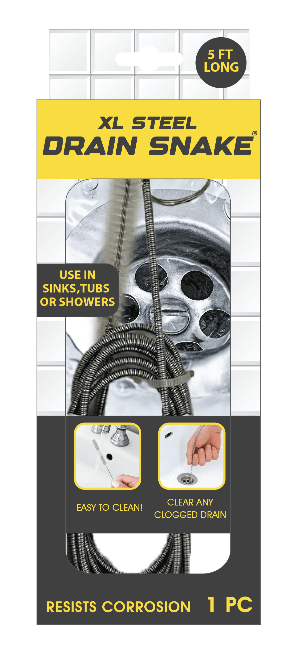 Cobra Zip-It Drain Cleaner, 2 Count - Walmart.com