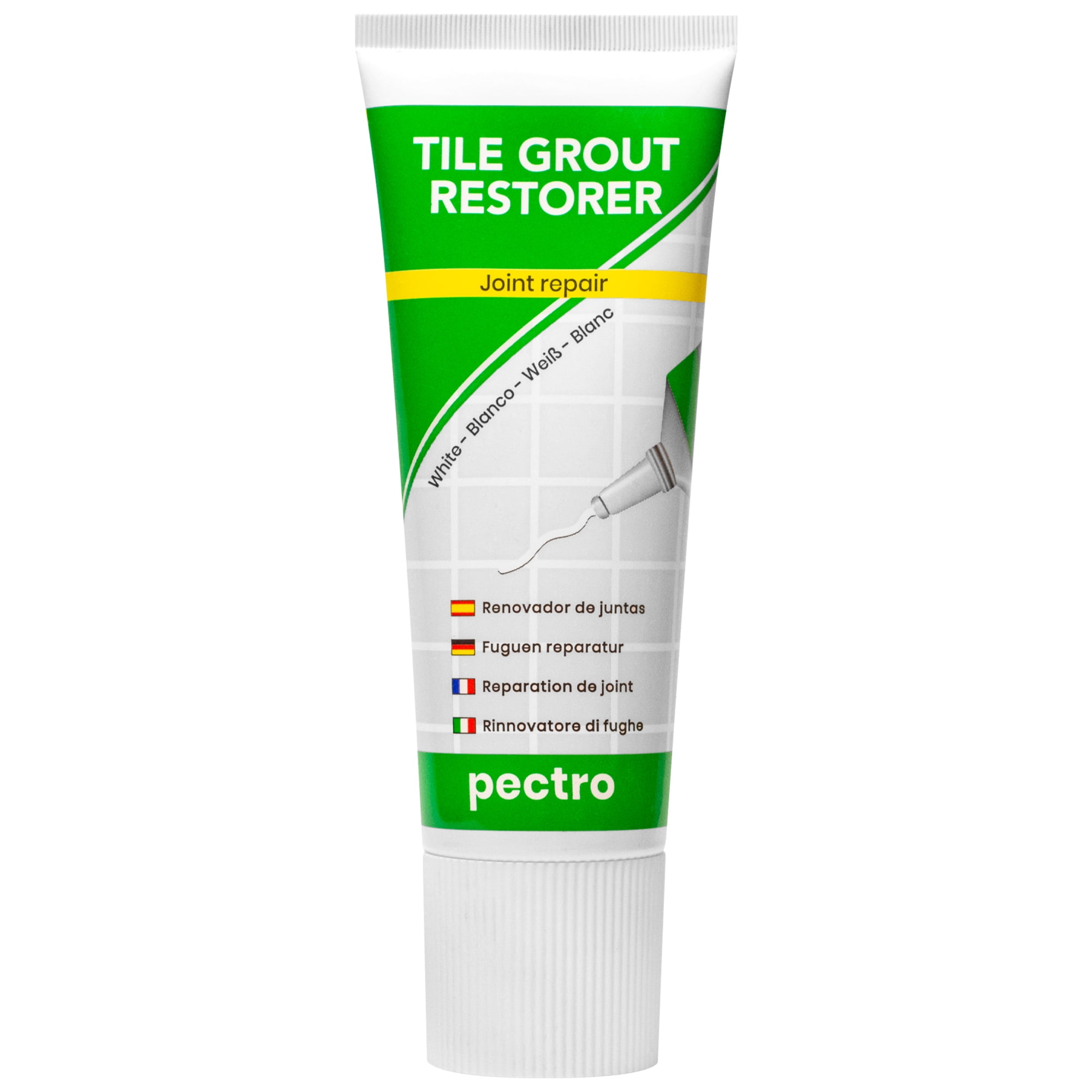 Tile Grout White Grout Filler Repairs Renews Fills Tube Fast - Temu