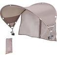 thumbnail image 1 of XL Universal Chair Canopy Umbrella, UPF 50+ Foldable Sun Shade Attachment with Adjustable Clamp, Fits Most Brands’ Beach, Camping, Lawn, Tanning, Zero Gravity, Lounge & Fishing Chairs, 1 of 12