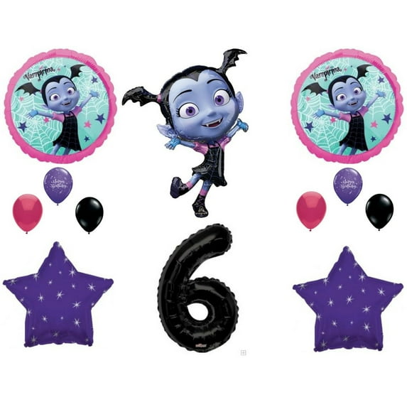 XL Vampirina Vampire Girl 6th Birthday Party Balloons Decoration Supplies Sixth