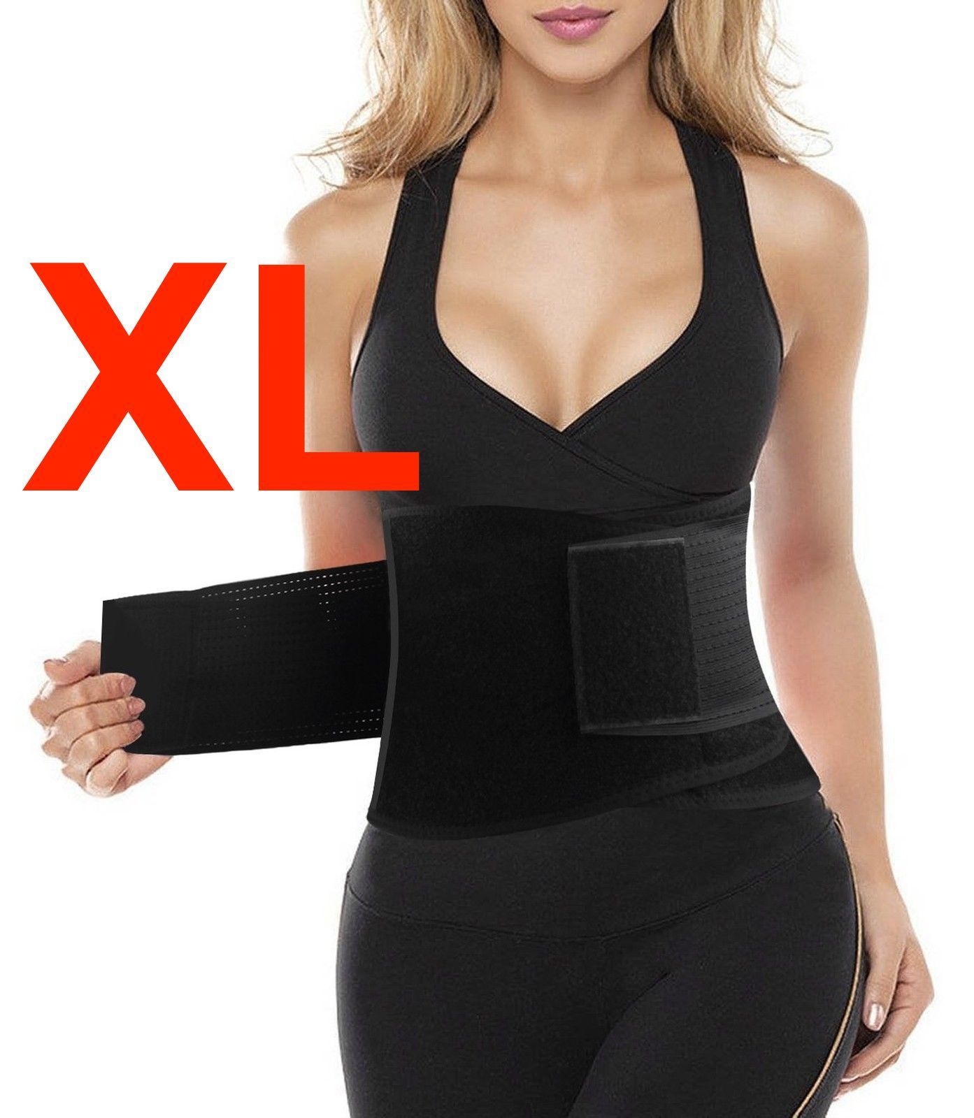 Waist Trimmer Belt Weight Loss Slimming Waist Trainer Stomach Wrap (Small 9'' Wide x 34'' Length