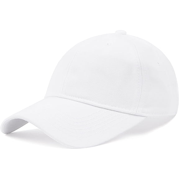 XL XXL Oversize Baseball Cap, 100% Cotton Adjustable Dad Hat for Big Heads 23.5"-25.5", Soft Crown Large Size Cap