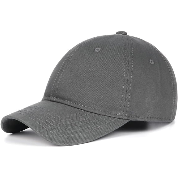 XL XXL Oversize Baseball Cap, 100% Cotton Adjustable Dad Hat for Big Heads 23.5"-25.5", Soft Crown Large Size Cap