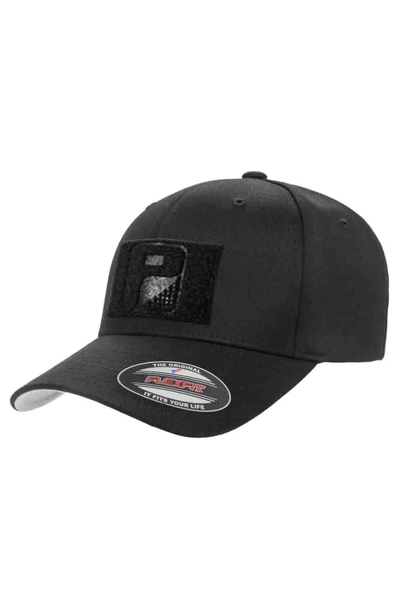 XL/XXL Curved Bill Premium Flexfit Baseball Hat | Grey Tactical Cap | 2x3 in Loop Surface to for Morale Patches