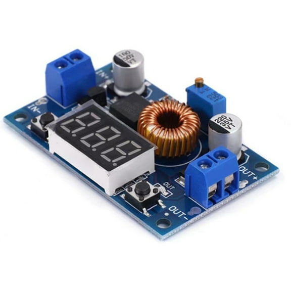 XL4015E Voltage Adjustable Voltage Reduction Power Module with Voltmeter Digital Display 5A High-Power 75W DC Board