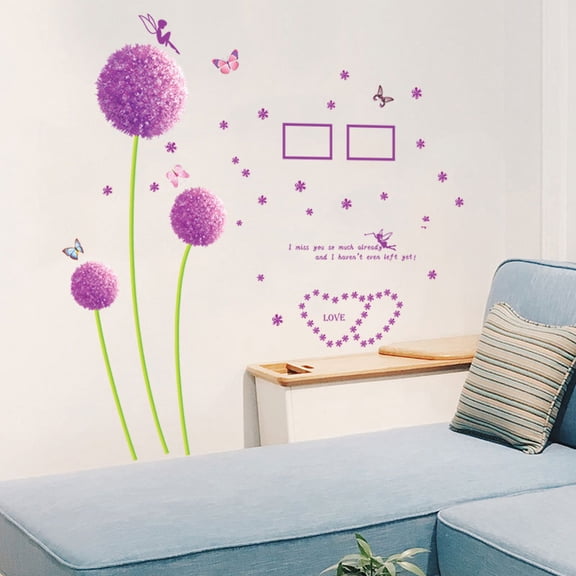 XL7010 Dandelion Flower Ball Wall Decal - Large Removable 3rd Gen Wall Sticker for Wholesale