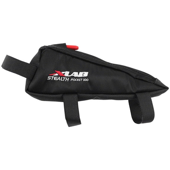 XLAB Stealth Pocket 100c Frame Bag Non Slip Rubber Zipper: Carbon