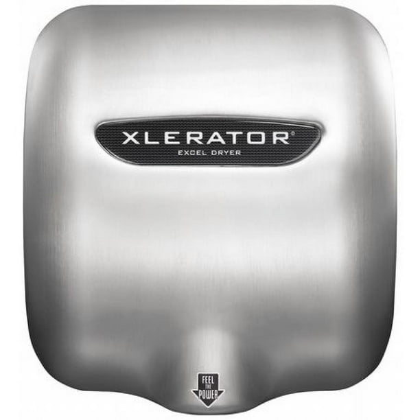 Excel Dryer Hand Dryer,10 sec,59 to 67 dBA,SLVR XLSBV1.1N208277V